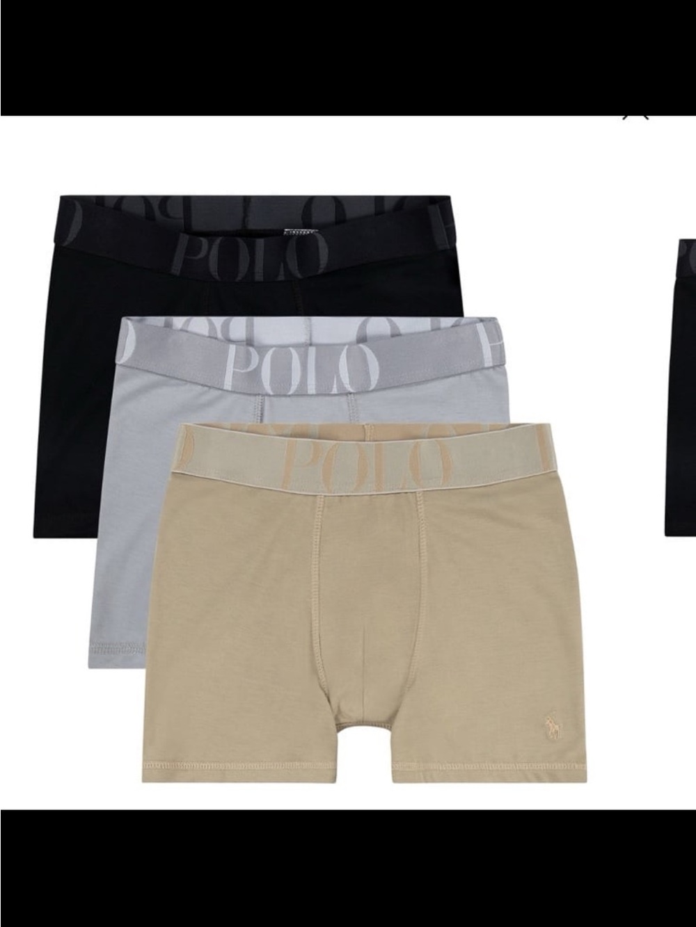 NWT polo Ralph Lauren big boys boxer briefs 3 packs size big boys XL